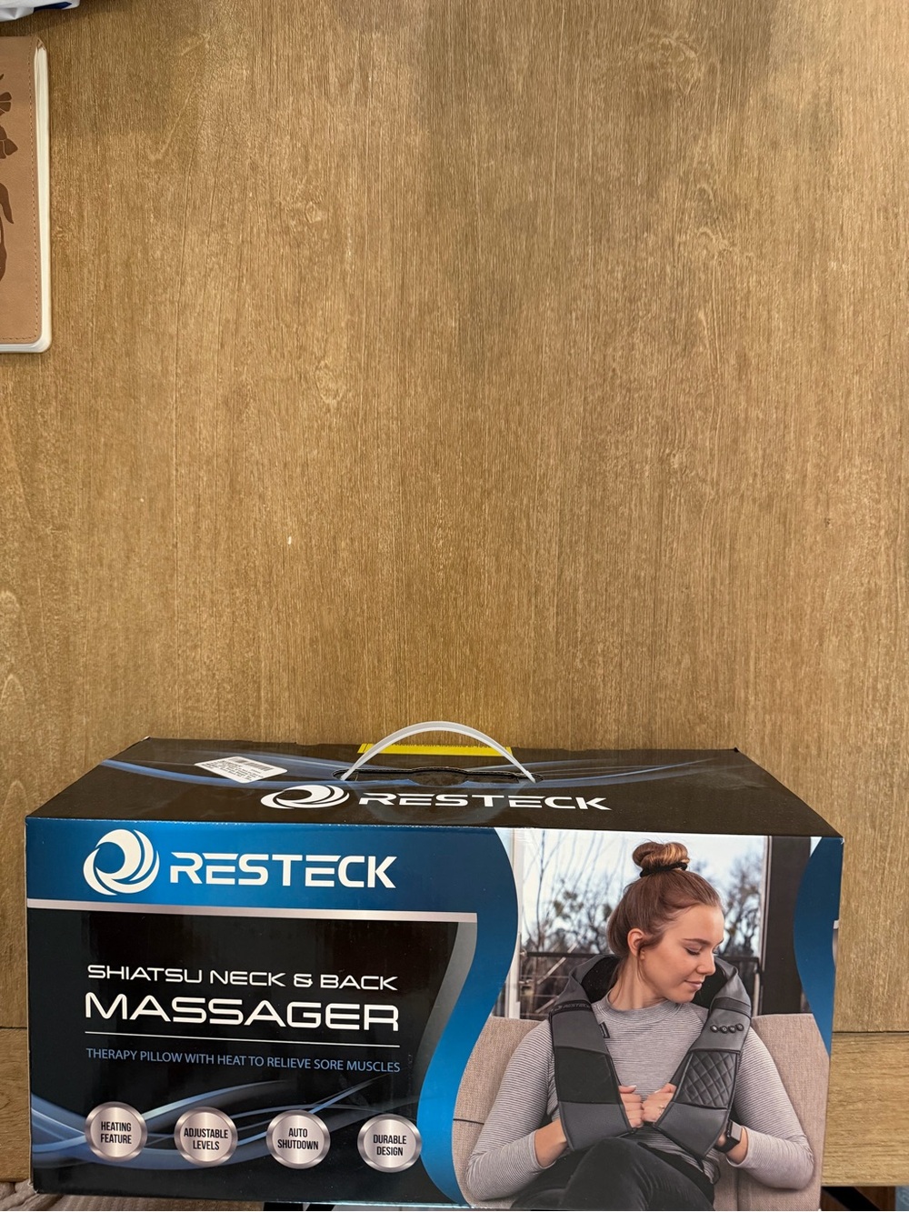 RESTECK Shiatsu Neck & Back Massager with Heat | New Sealed |